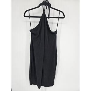 Forever 21 Women's Black Halter-Neck Backless Mini Dress Size 1X